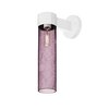 Besa Lighting Juni 16 Outdoor Sconce, Plum Bubble, White Finish, 1x60W Incandescent JUNI16PL-WALL-WH